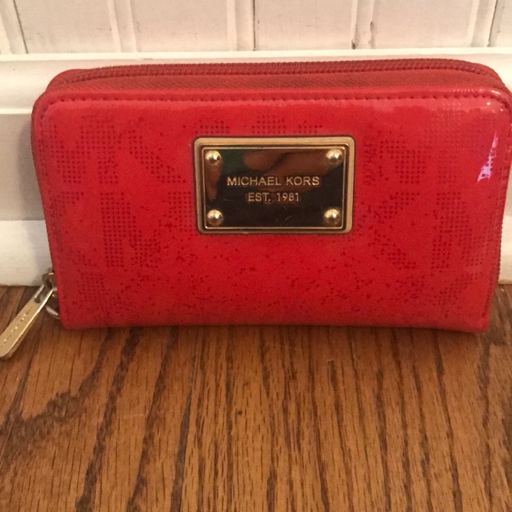 Red MK wallet